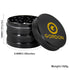 Gordon 4 Lay Aluminum Alloy Herb Grinder, Black 63 mm Smoker Grinder, Easy Clean Herb Grinders